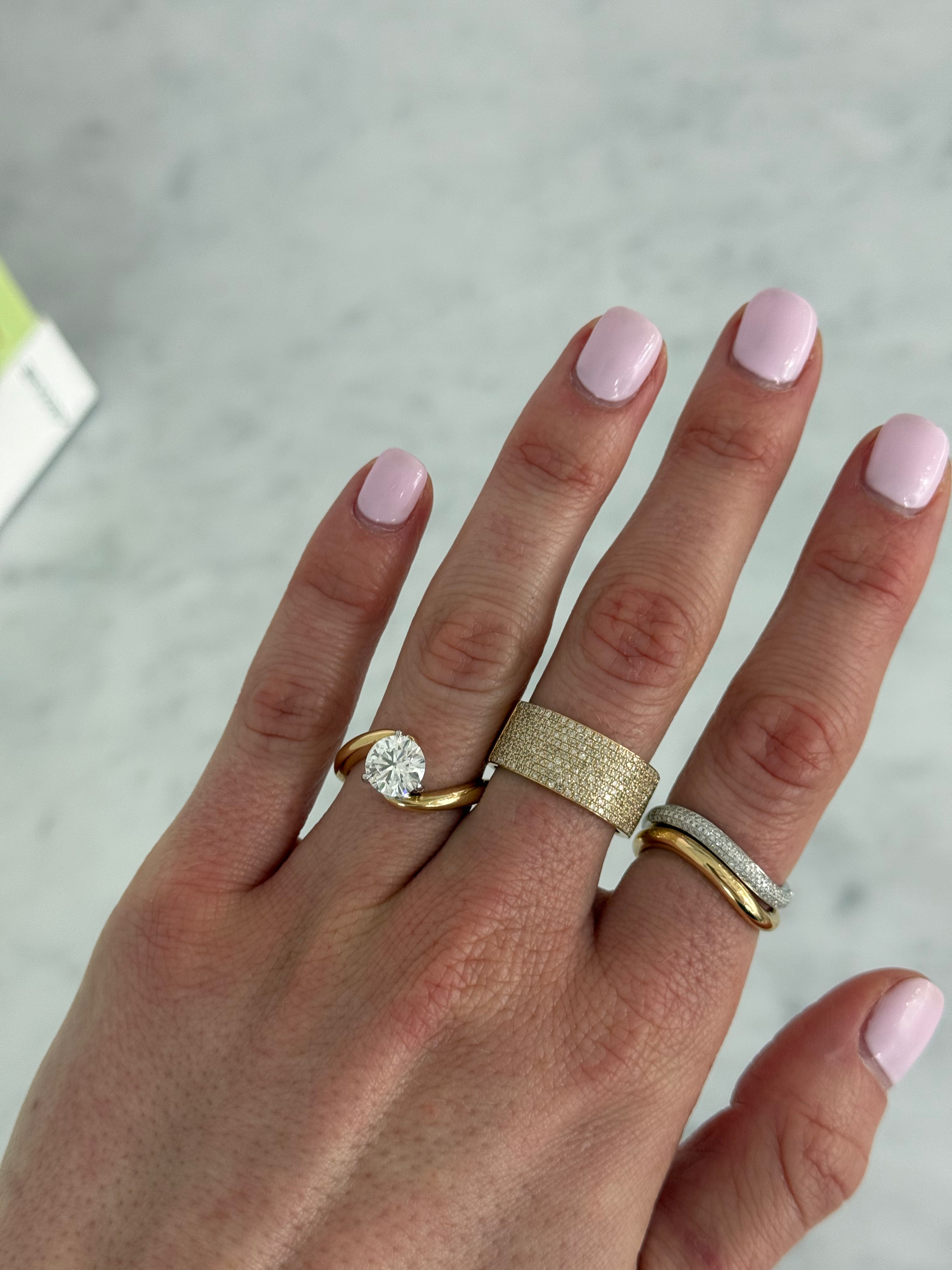 1.00 ct Round Lab Diamond Rapture Ring