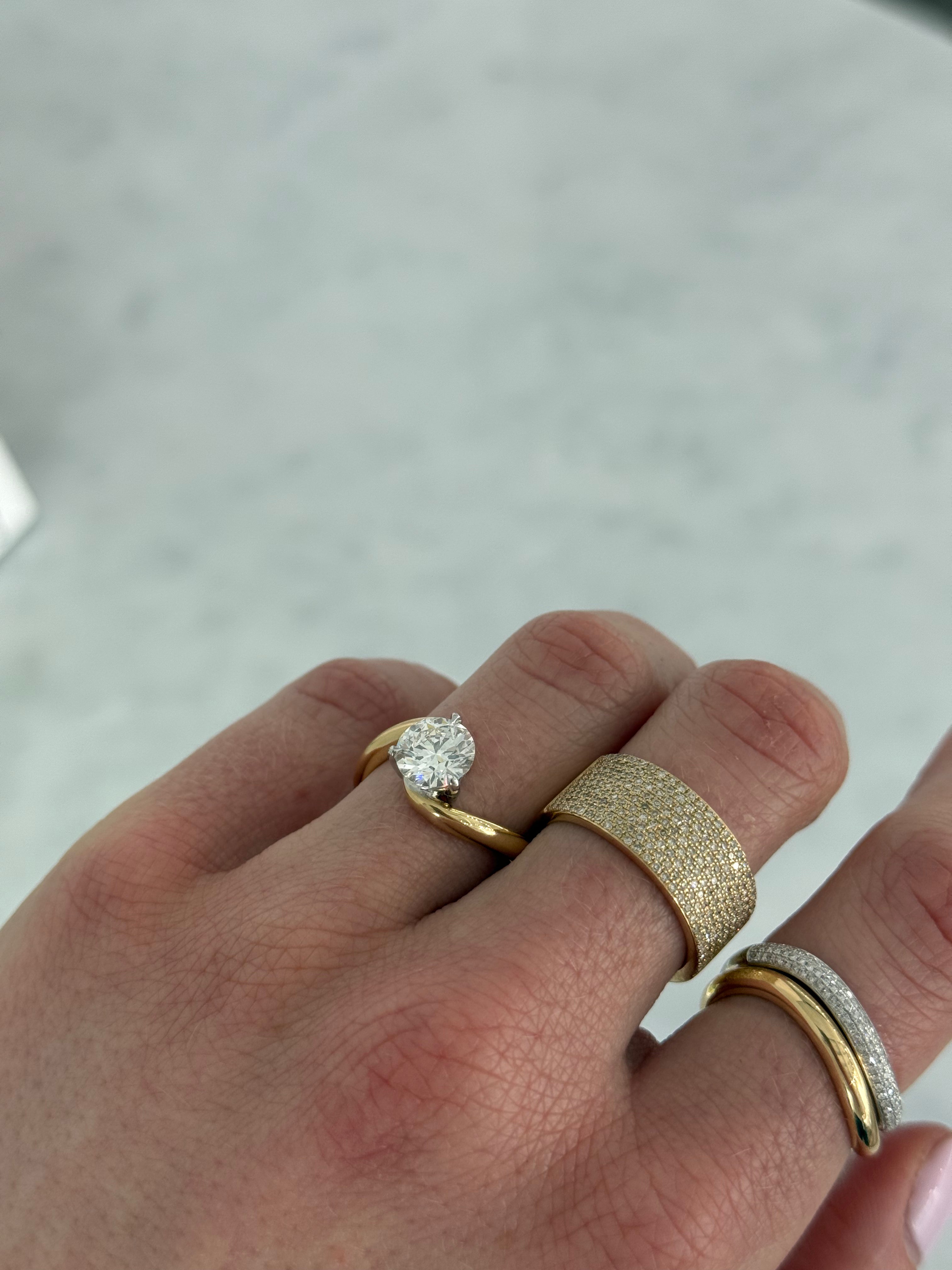 1.00 ct Round Lab Diamond Rapture Ring