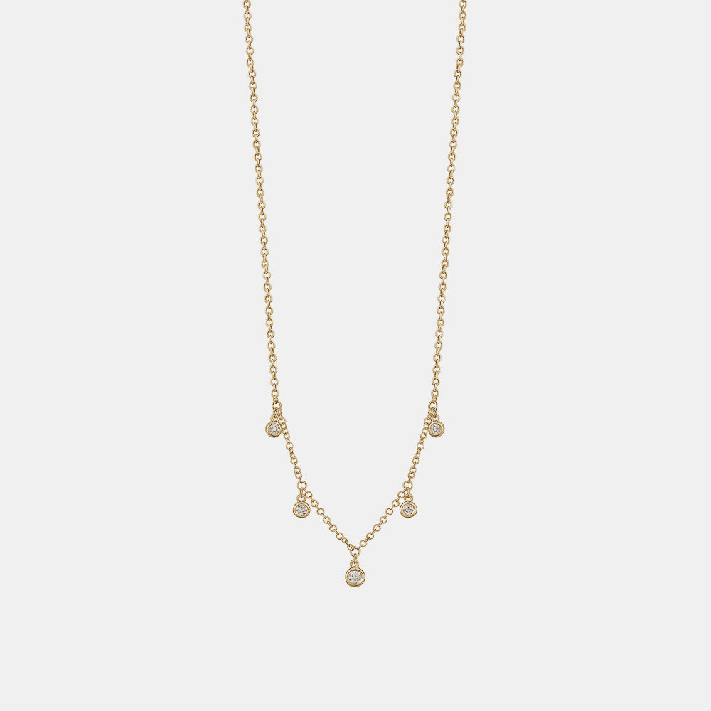 Collier Avec Diamant Pendant 