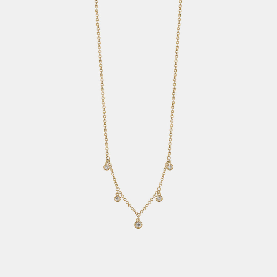 Collier Avec Diamant Pendant 