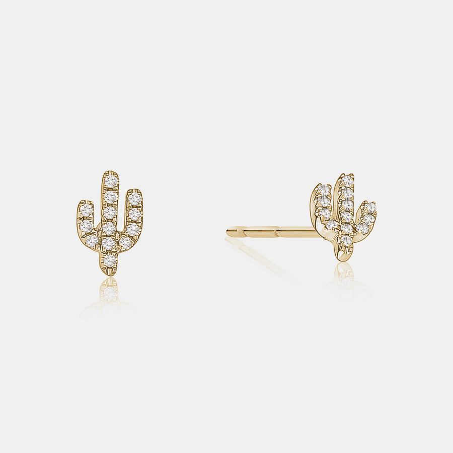 Goujons de Cactus en Diamant