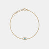 Bracelet œil maléfique en turquoise