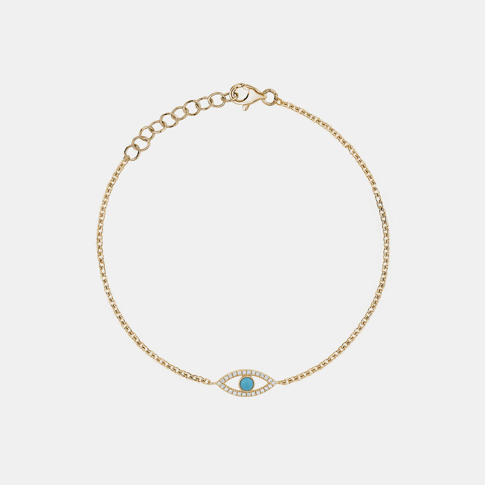 Turquoise Evil Eye Bracelet