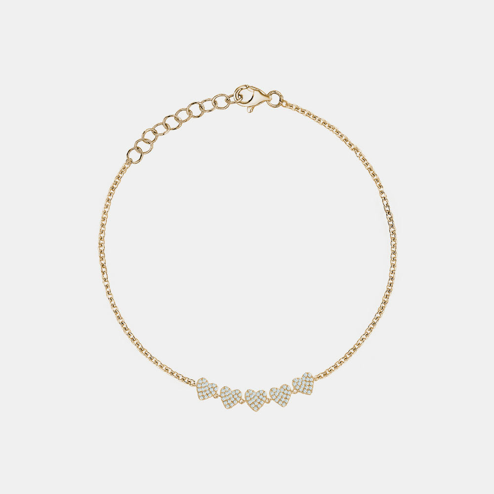 Bracelet de Coeur en Diamant