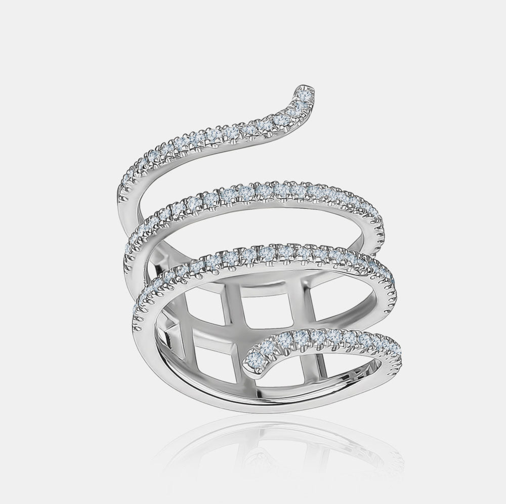 Diamond Snake Ring