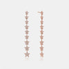 Boucles d'Oreilles Étoile pendante en Diamant