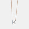 Collier à Initiale Pavé + Baguette