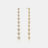 Boucles d'Oreilles Étoile pendante en Diamant