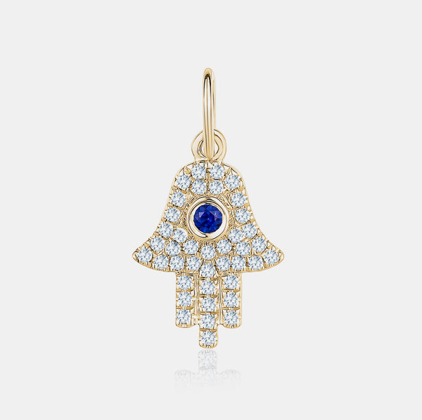 Diamond Hamsa Charm