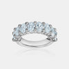 Semi Diamond Oval Eternity Band