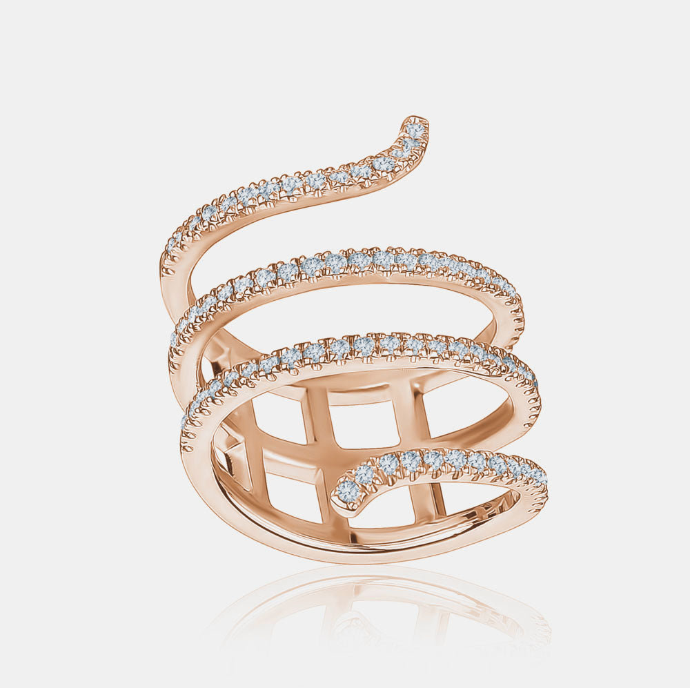 Diamond Snake Ring