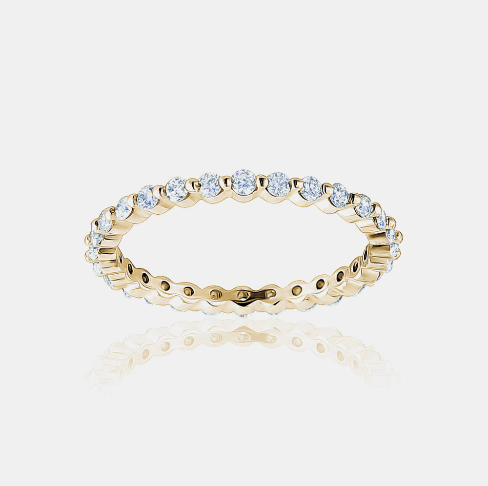 Mini Single Prong Diamond Eternity Band