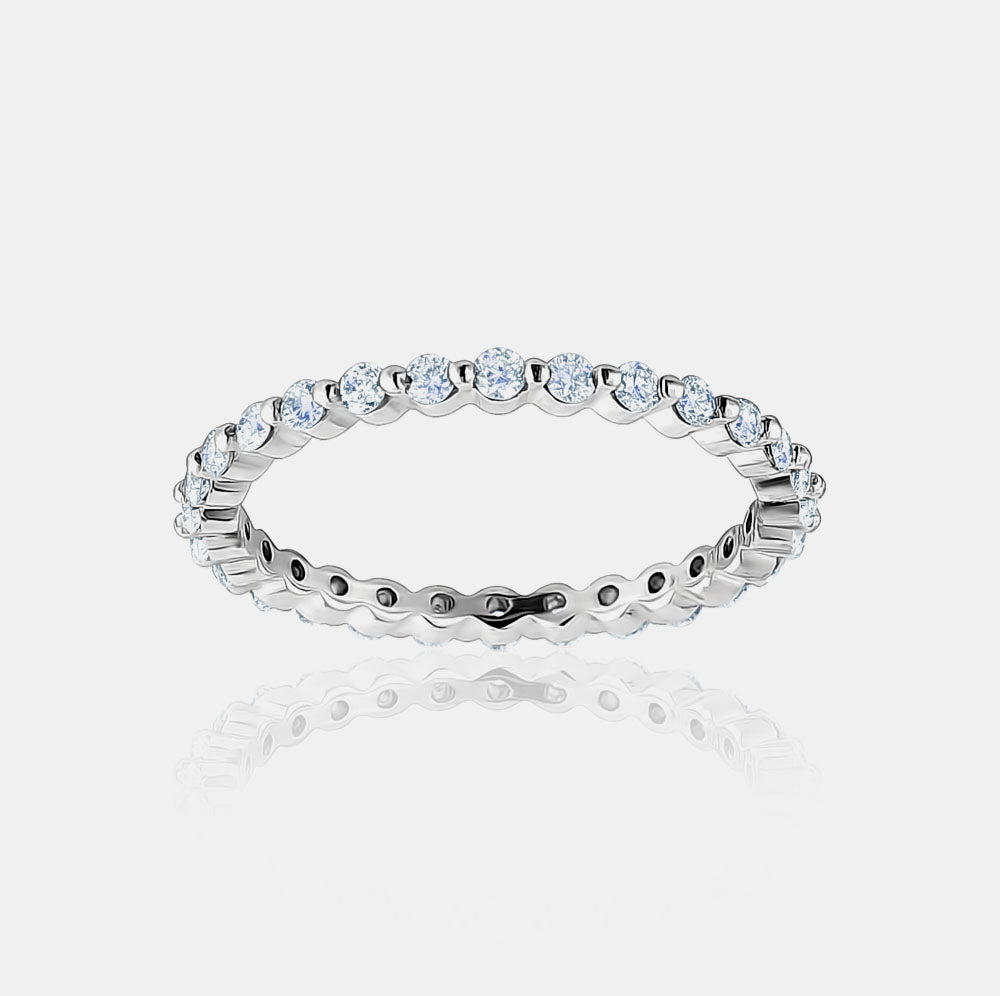 Mini Single Prong Diamond Eternity Band