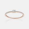 Double Vertical Baguette Stackable Ring