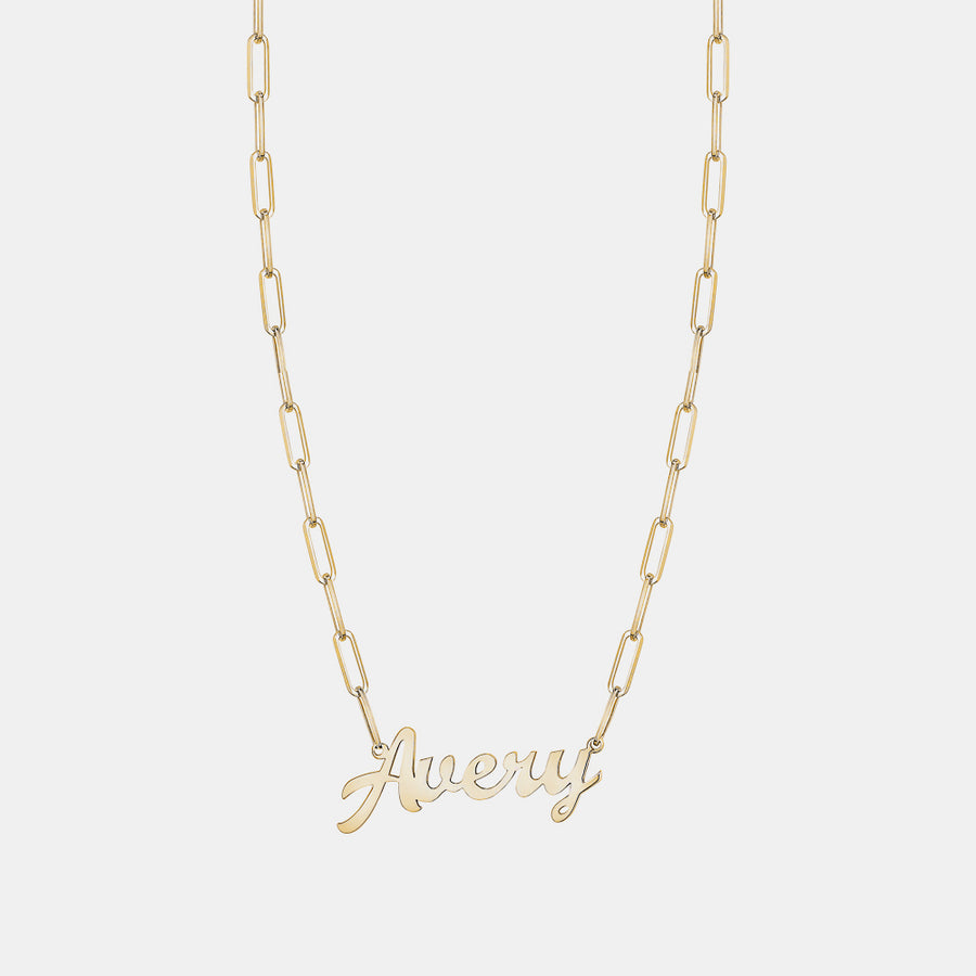  Le Collier Prénom Personnalisé Cursif avec Trombone