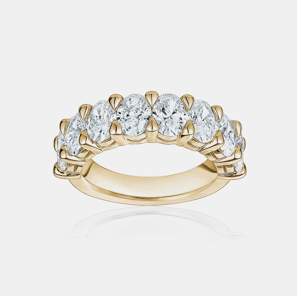 Bracelet d'éternité ovale semi diamant