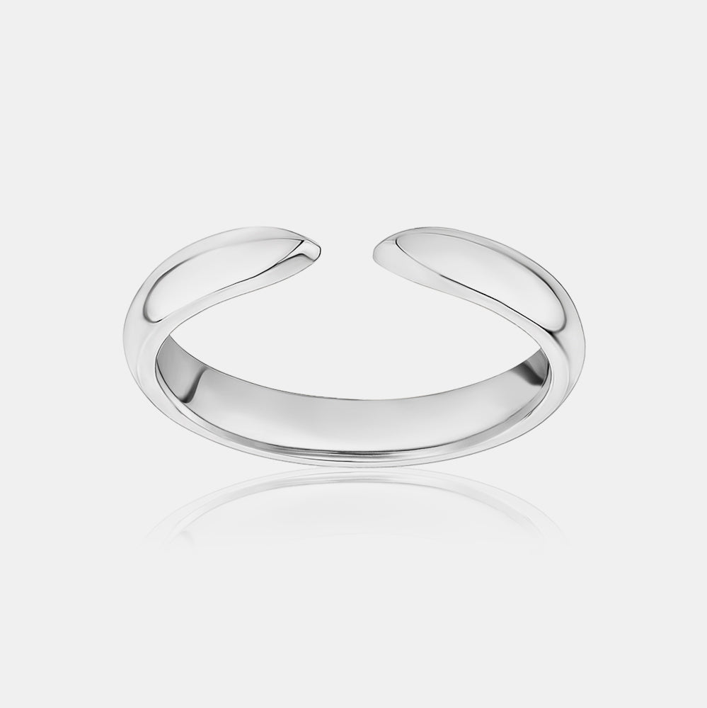 Claw Ring - 14K White Gold