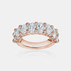 Semi Diamond Oval Eternity Band