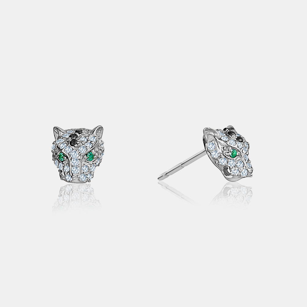Goujons Panthère en Diamant