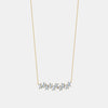 Collier de Diamants Baguette Dentelés