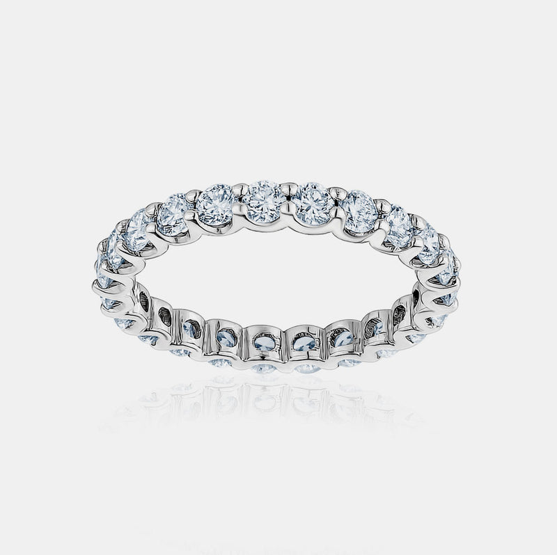 Marquise U Shaped Curved Diamond Wedding Ring | Reve Diamonds