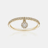 Bague avec Diamant Pendant 