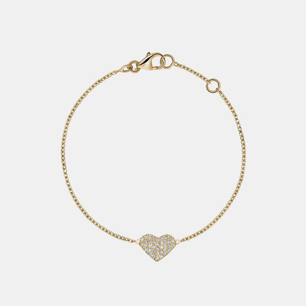 Single Diamond Heart Bracelet
