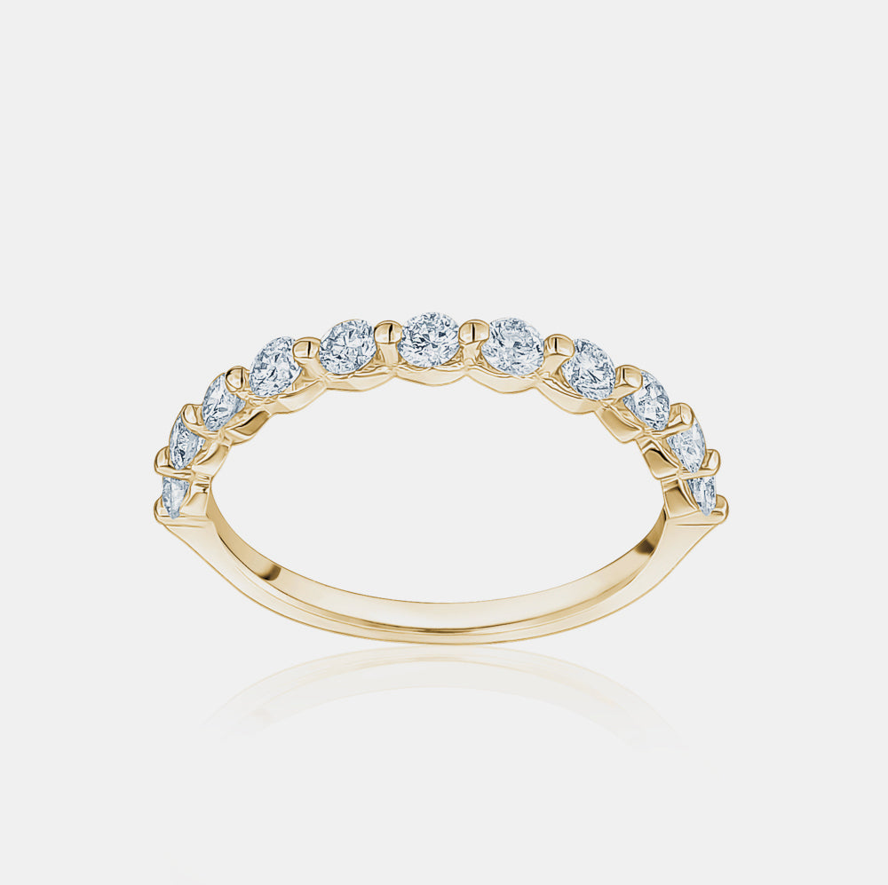 Single Prong Diamond Ring