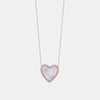 Collier de Coeur avec Diamant Nacre