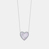 Collier de Coeur avec Diamant Nacre
