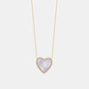 Collier de Coeur avec Diamant Nacre