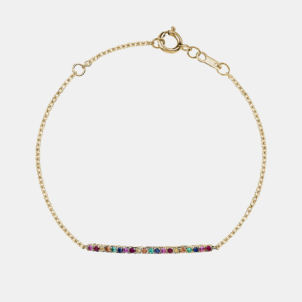 Rainbow Bar Bracelet