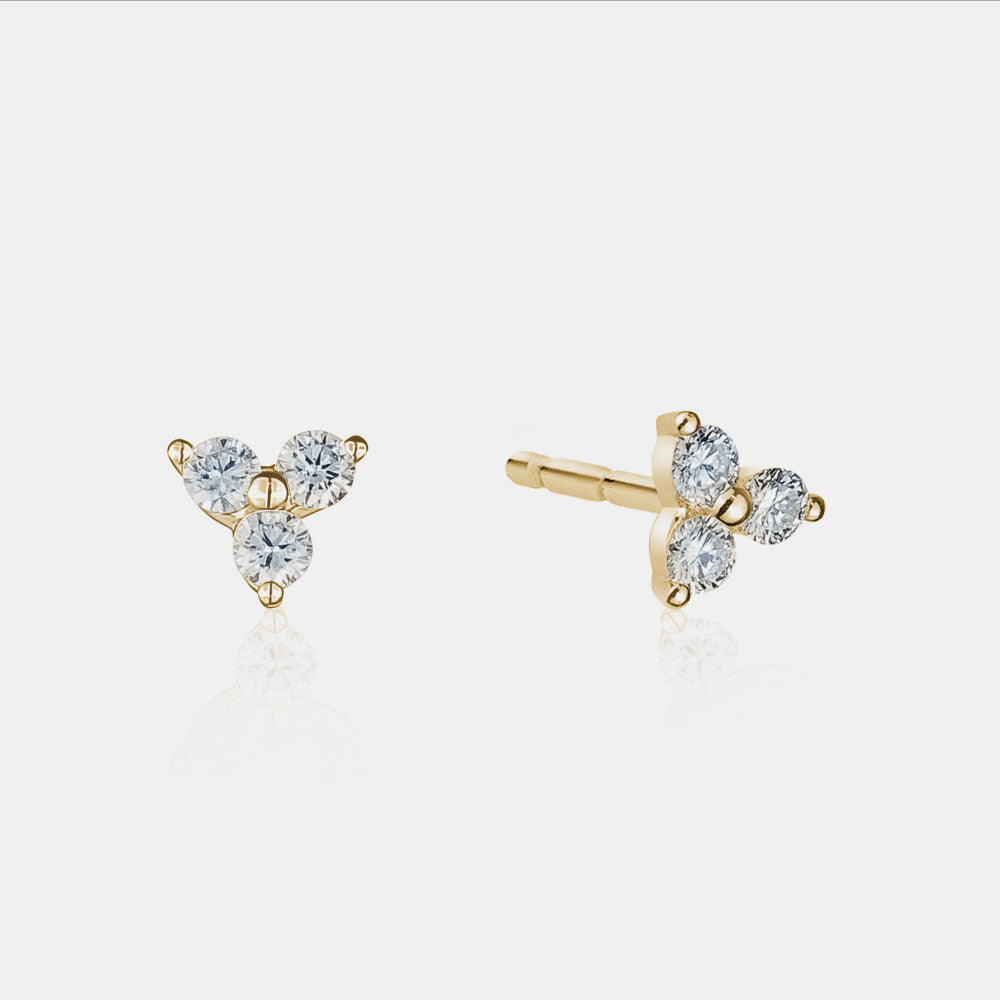 Diamond Trio Stud