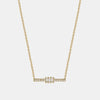 Collier Mini Baguette de Diamants
