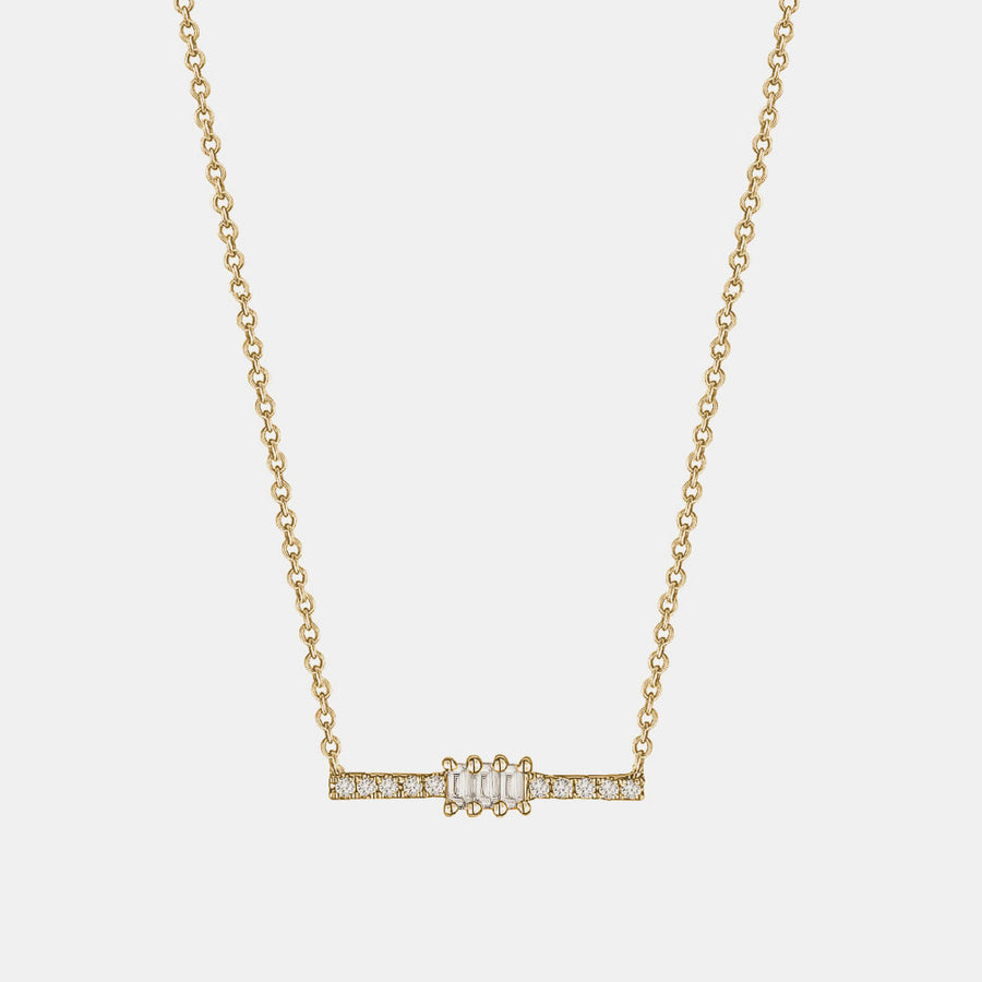 Collier Mini Baguette de Diamants