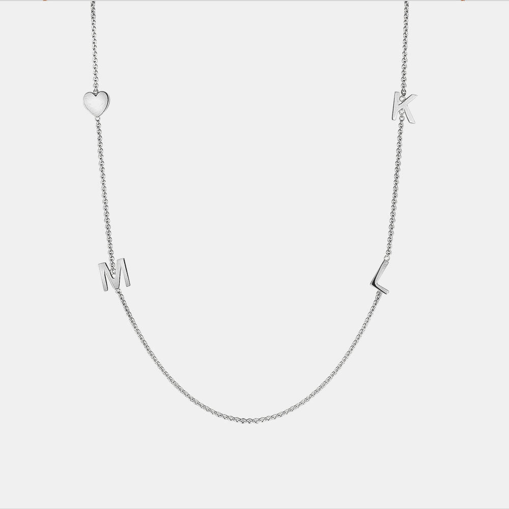 Collier Mini Initiales à 3 Lettres