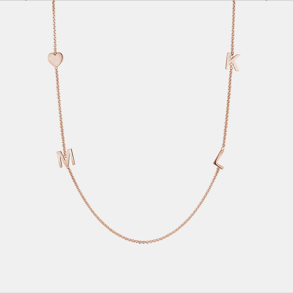 Collier Mini Initiales à 3 Lettres