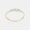 Bague Baguette de Diamant Irrégulière
