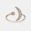 Bague Croissant de Lune en Diamant