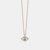 Collier Mauvais Oeil avec Pierre Précieuse Turquoise