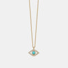 Collier Mauvais Oeil avec Pierre Précieuse Turquoise