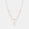 Collier Demi Lune et Étoile en Diamant