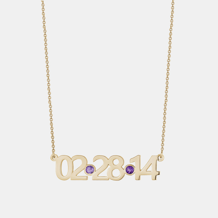 Collier de Date Personnalisé 