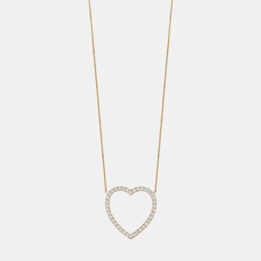 Collier à Coeur en Diamant Géant