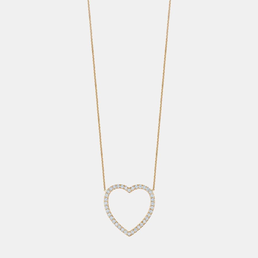 Collier à Coeur en Diamant Géant
