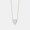 Collier de Coeur Bordé en Diamants