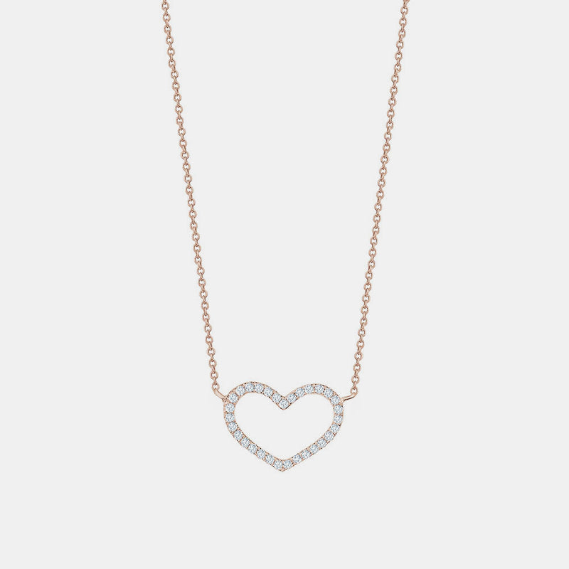 Diamond Open Heart Necklace