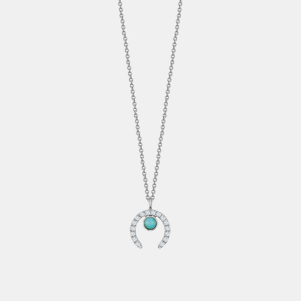 Diamond Horseshoe Necklace