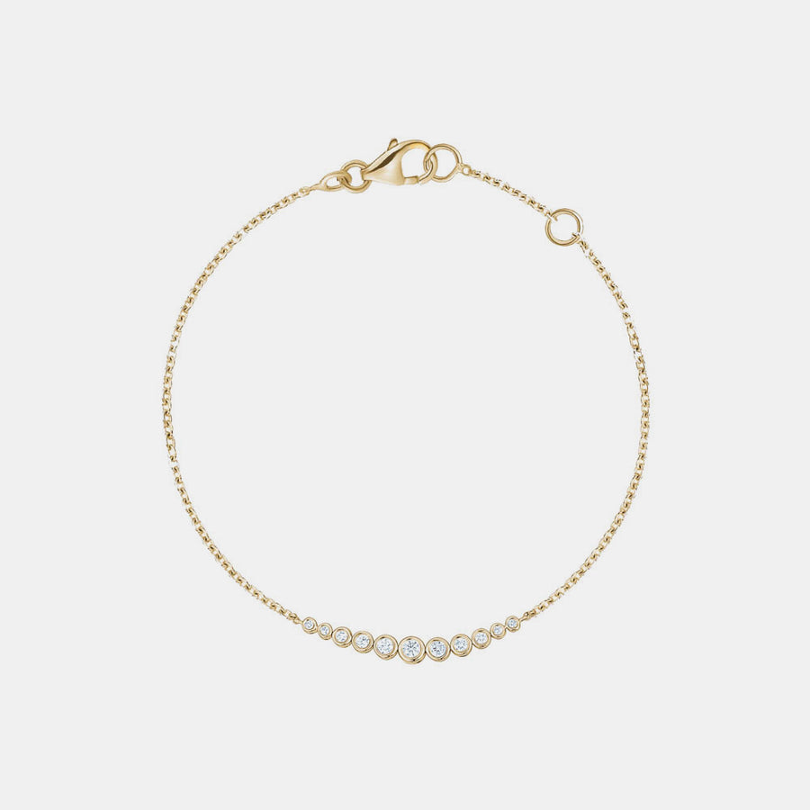  Bracelet de Diamant Gradué 
