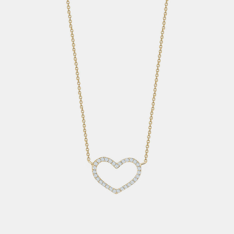 Diamond Open Heart Necklace